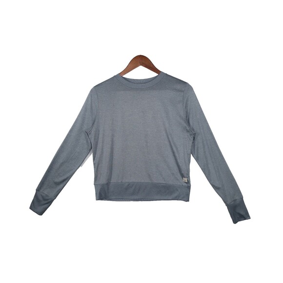 Vuori Slate Blue Cropped Sweatshirt Dreamknit Long Sleeve Halo Small - Picture 1 of 5